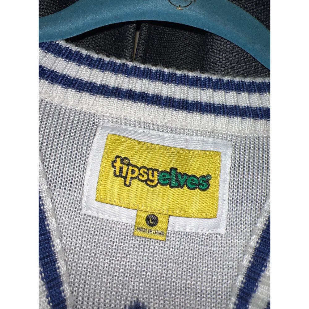 Ugly Christmas Sweater Xmas Size Large Tipsy Elves - Picture 2 of 3